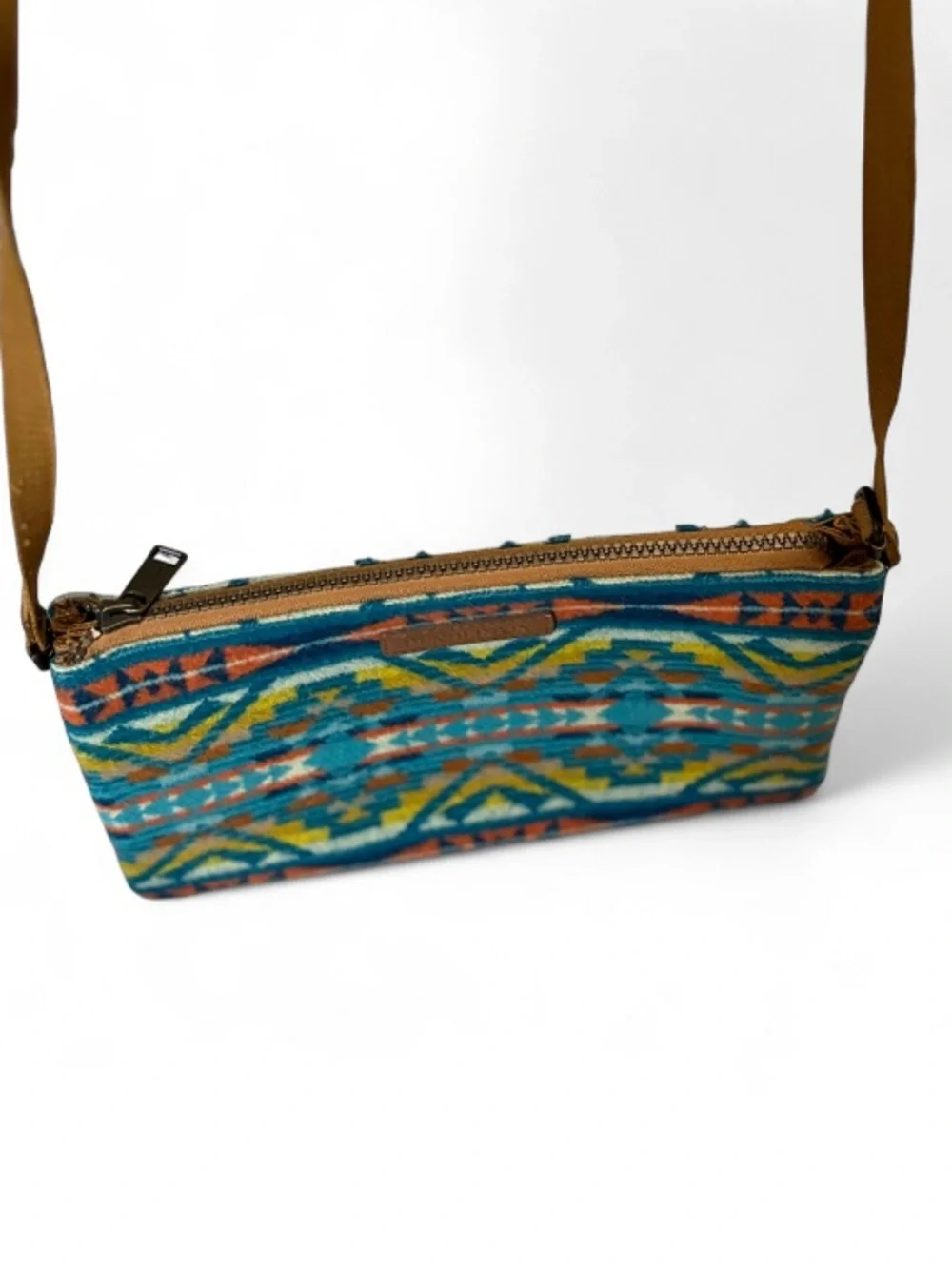 Pendleton Turquoise Alto Mesa Three Pocket Crossbody Bag